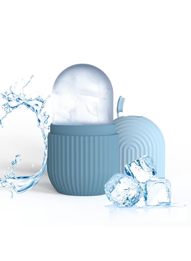 Ice facial massager, reusable silicone mold, for face and eye massage, skin care and beauty tools. Apply ice to shrink pores, fight wrinkles, reduce puffiness, and improve skin elasticity. Multi-colored design. - Image 1